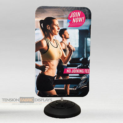 rectangular stopper tension fabric displays