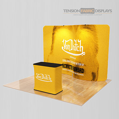 stand portabil tension fabric displays