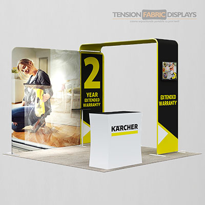 stand portabil tension fabric displays