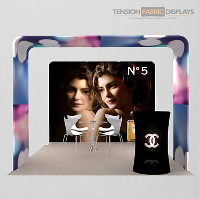 stand portabil tension fabric displays